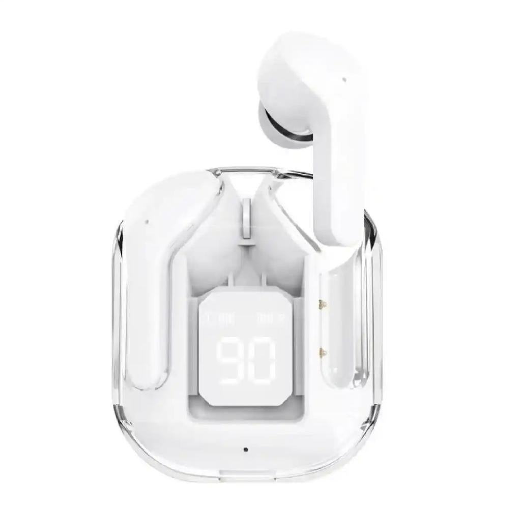 Air31 Wireless Earbuds V5.3 | LED Display | Transparent Case | Stereo Sound | Silicone Cover