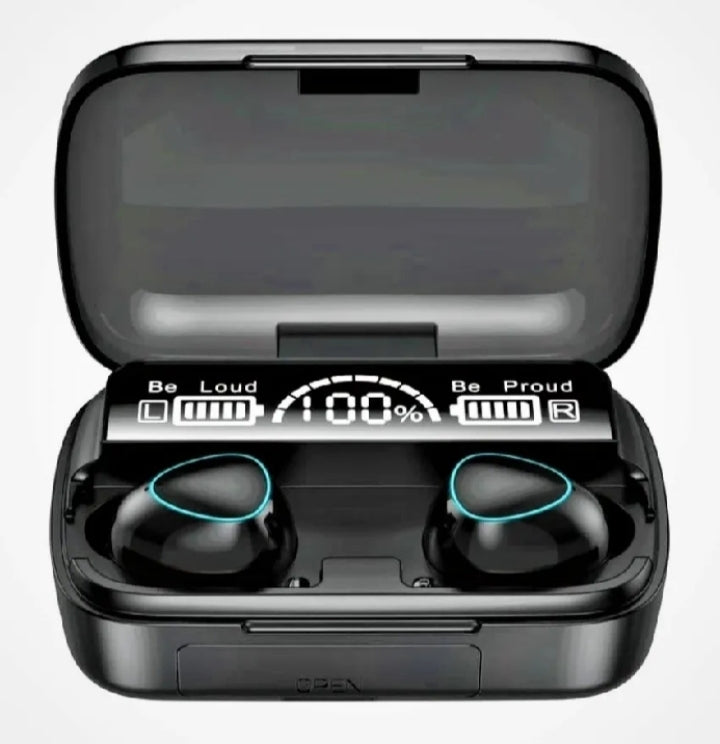 M10 Wireless Earbuds – LED Display Case & Deep Bass Sound