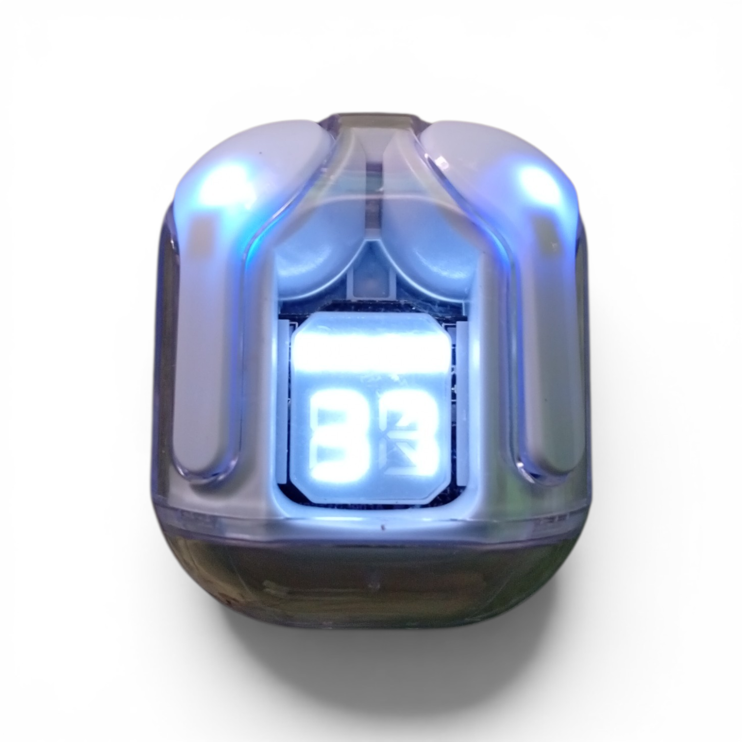 Air31 Wireless Earbuds V5.3 | LED Display | Transparent Case | Stereo Sound | Silicone Cover
