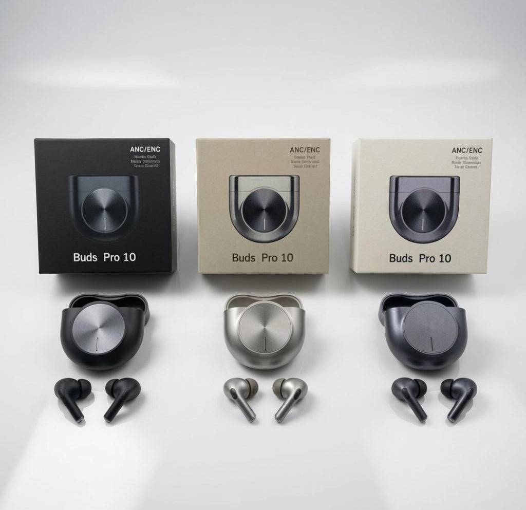 Buds Pro 10 ANC/ENC Wireless Earbuds – Noise Reduction & Touch Control
