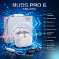 🔥 Buds Pro 6 Wireless Earbuds | ANC + ENC Noise Cancelling | HD Sound | Bluetooth 5.3 | Long Battery Life